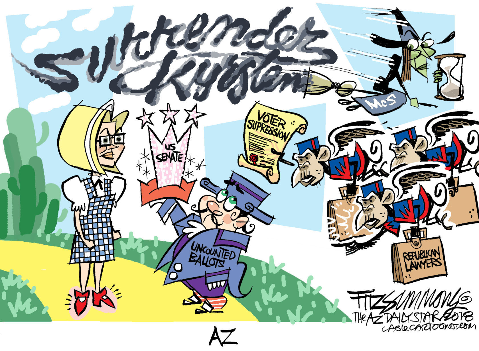 Daily Fitz Cartoon: In the Land of Oz